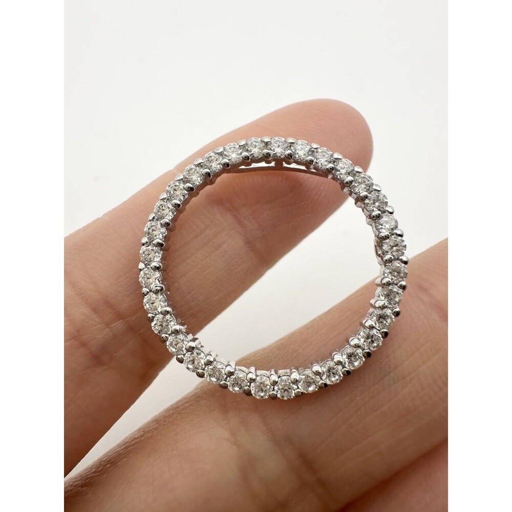 925 Sterling Silver Circle Of Life C Z Pendant